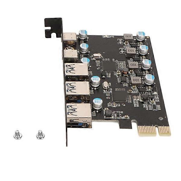 PCI Express Adapterkarte USB3.1 High Speed 5 Gbit/s 5 Ports Externer PCIe-Netzwerkadapter für Windows für OS X