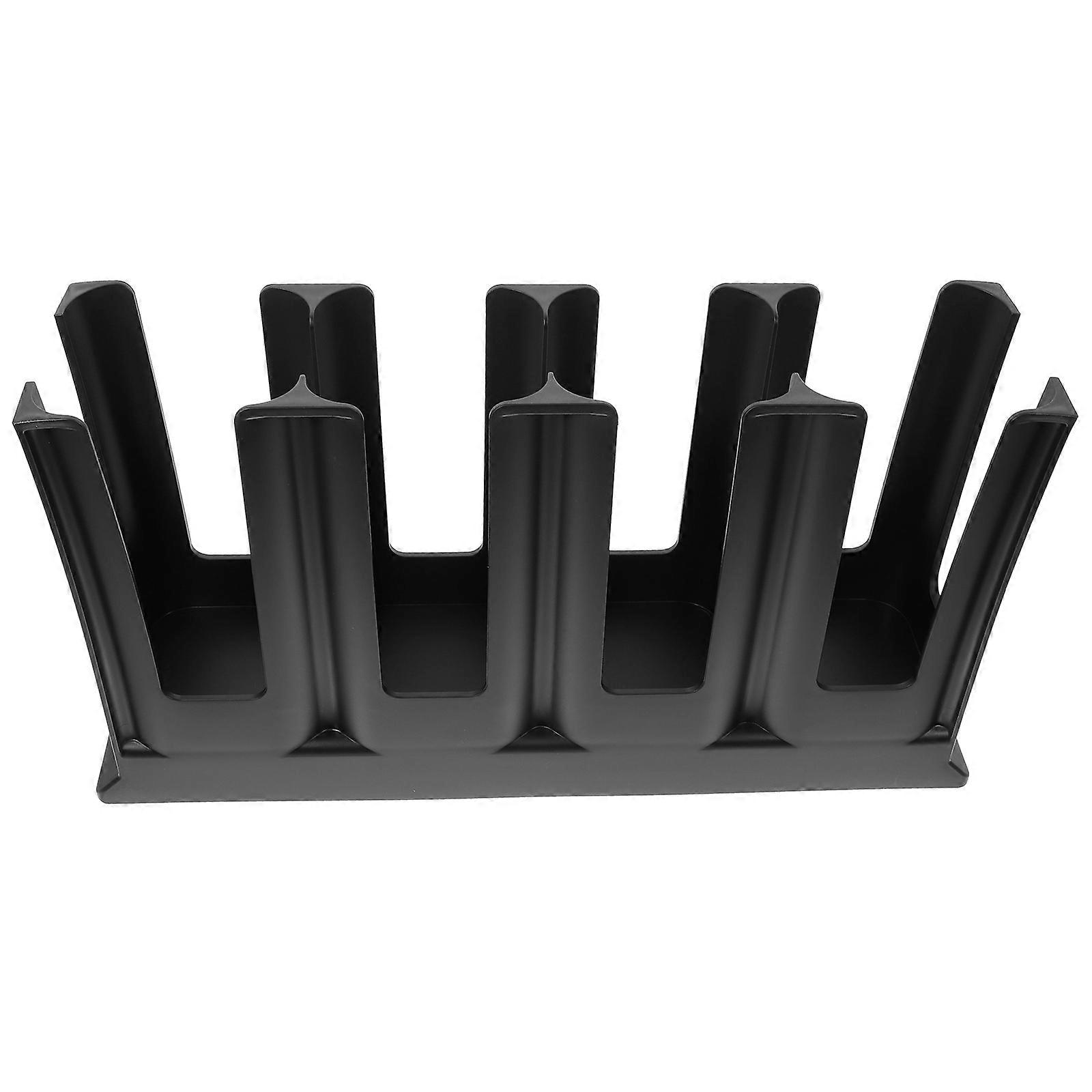 Black Plastic Cup Dispenser for Home Use and Practical to Store Coffee Cups