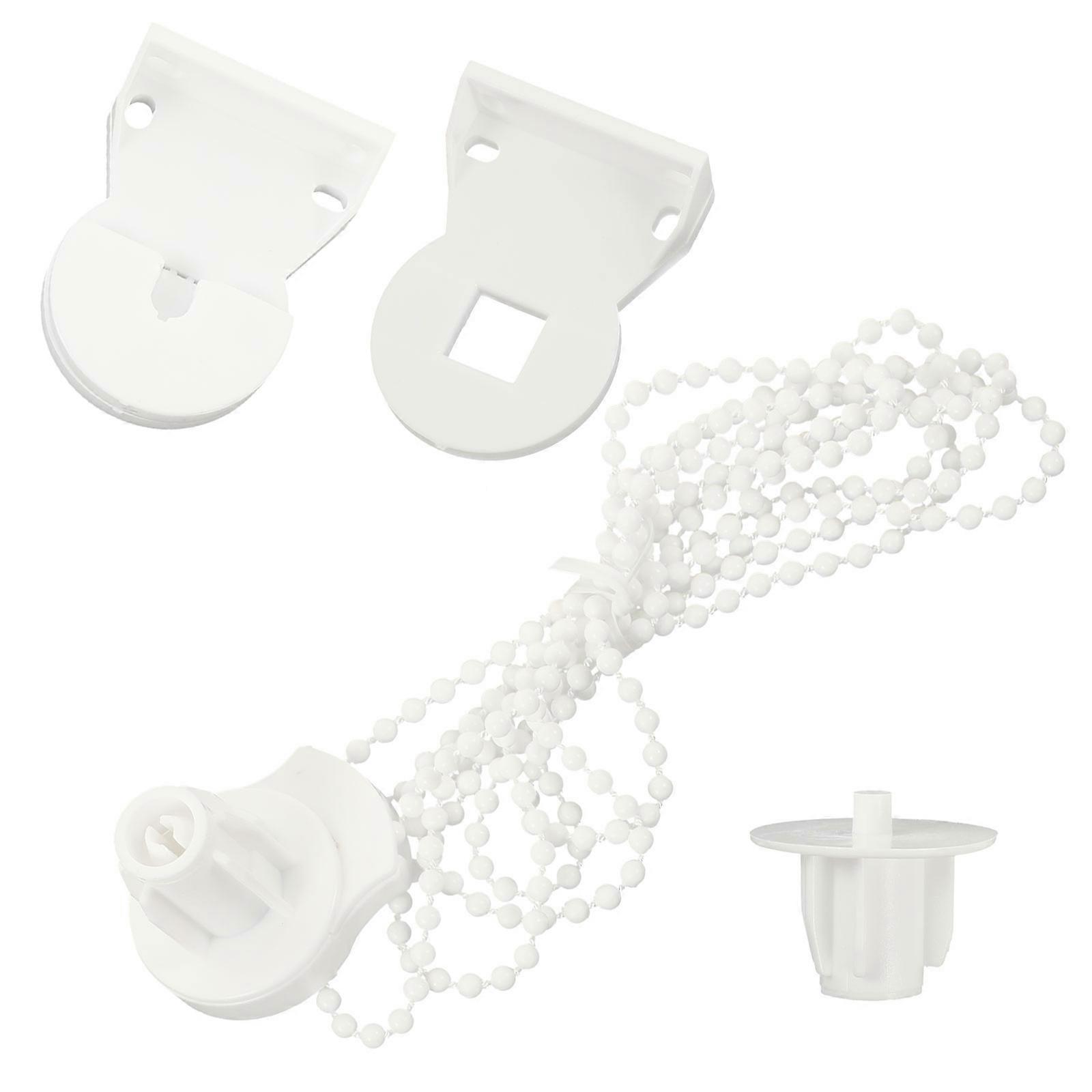 Roller Shade Clutch Kit with Bead Chain, Heavy Duty Curtain Repair Fittings for Manual Roller Blinds, Flexible Front Side Installation Window Blind