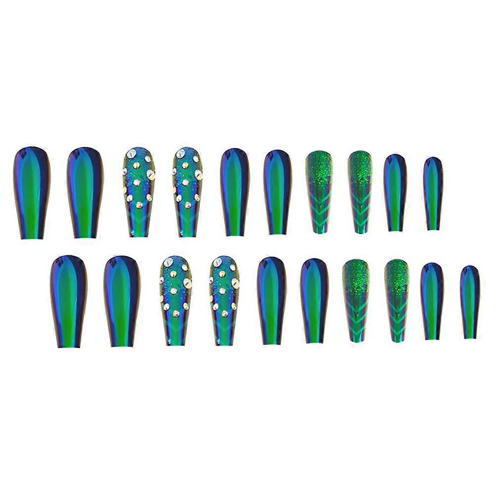 Extra Long Halloween Nail Art With Spider Web Design Perfect For Weekend Dates And Parties 24Pcs