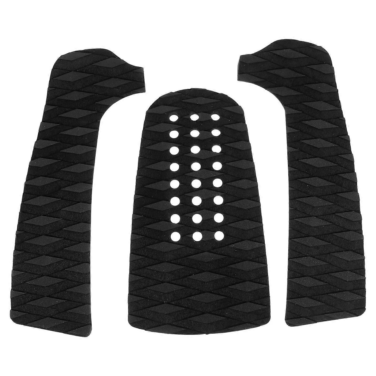 Non Slip EVA Surfboard Pads with Strong Adhesive for Board Pieces Black