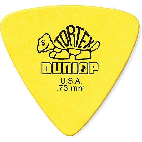 6-pack guitar pick tortoise pattern, triangle, yellow, ,73 mm