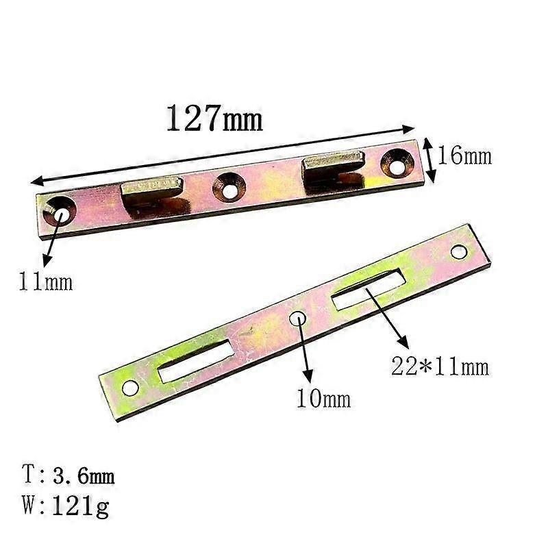 4pcs Bed Rail Brackets: Heavy Duty Bed Rail Fasteners Frame Hardware For Secure Connection - Prevents Nighttime Rolling For Safety
