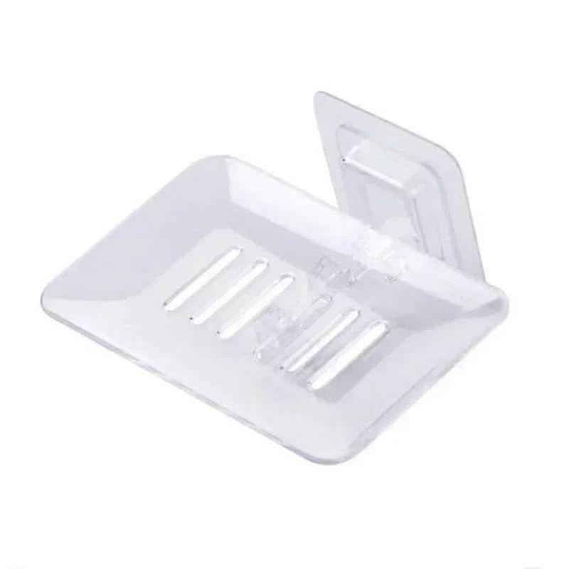 Transparent Non-Traditional Soap Box - Wall-Hanging Suction Style Crystal Soap Dispenser with No Trace, No Punching Design