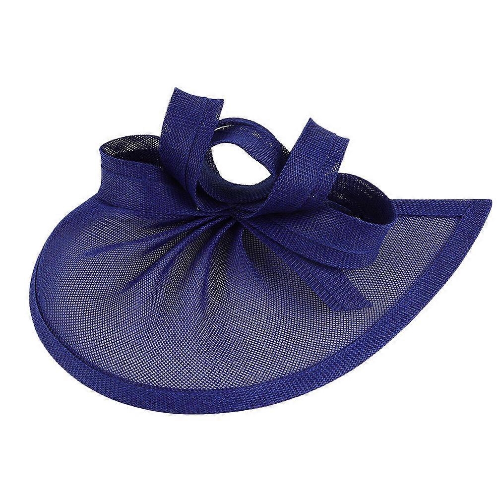 ريترو أنيق Fascinator مشابك الشعر للنساء مناسبة الزفاف أزرق غامق 1 عبوة