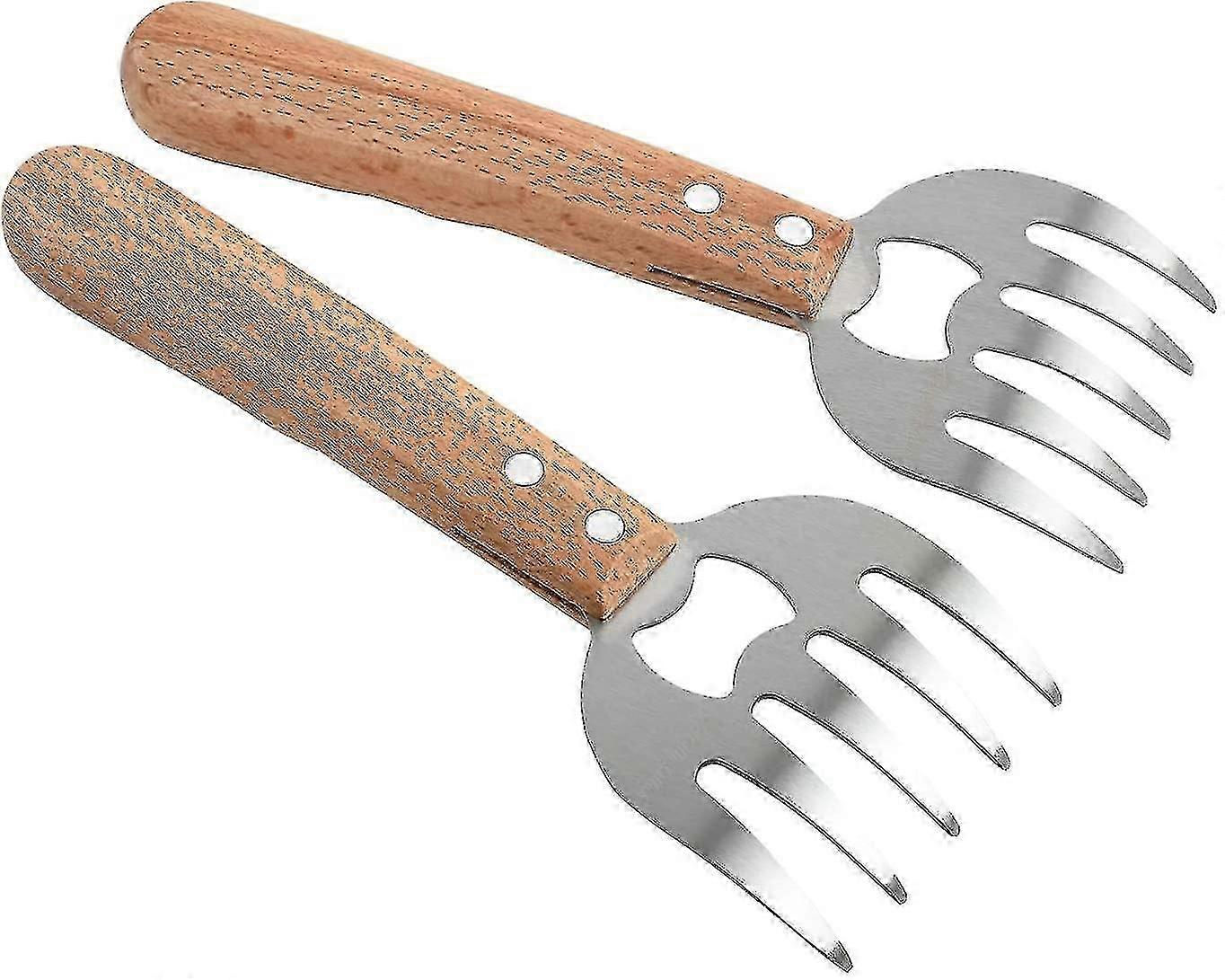 2-Piece Stainless Steel Bear Claw Meat Shredder/Puller Edition 0729