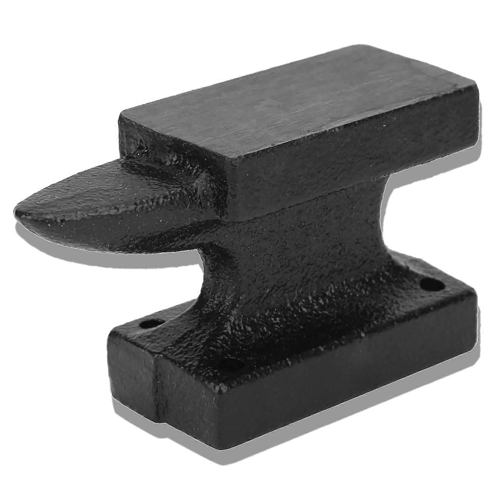 Cast Iron Anvil with Extra Large Feet, Small Durable Anvil for Heavy Work, Compact Anvil Ideal for Smoothing or Shaping Metals, Workbenches.