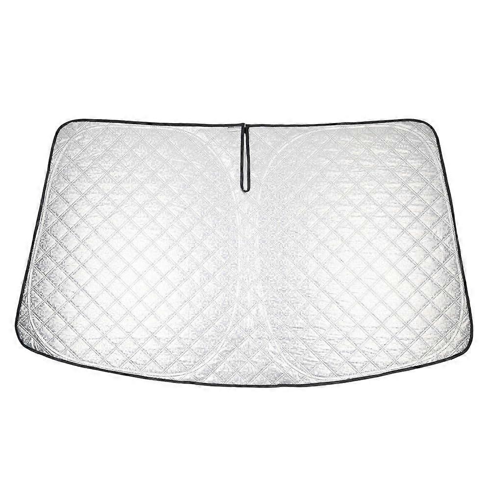 1 piece foldable sunshade for windshield with custom aluminum coating, cotton and Oxford fabric for RX 20102015
