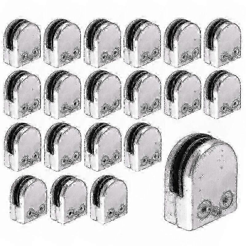 20Pcs Stainless Steel Glass Holder Glass Clamp