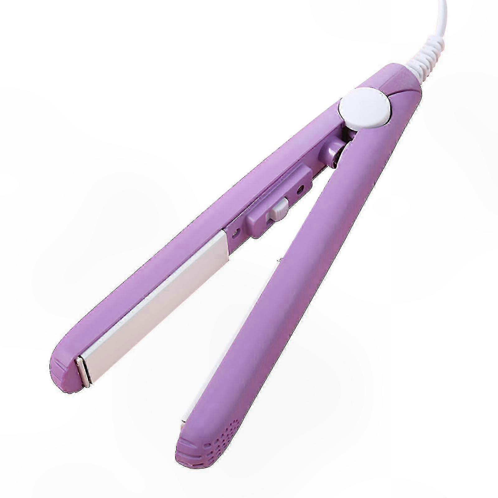Mini coiffeur 2-en-1 pour cheveux courts, bigoudi compact et lisseur avec baril de 1/2 pouce pour un coiffage rapide