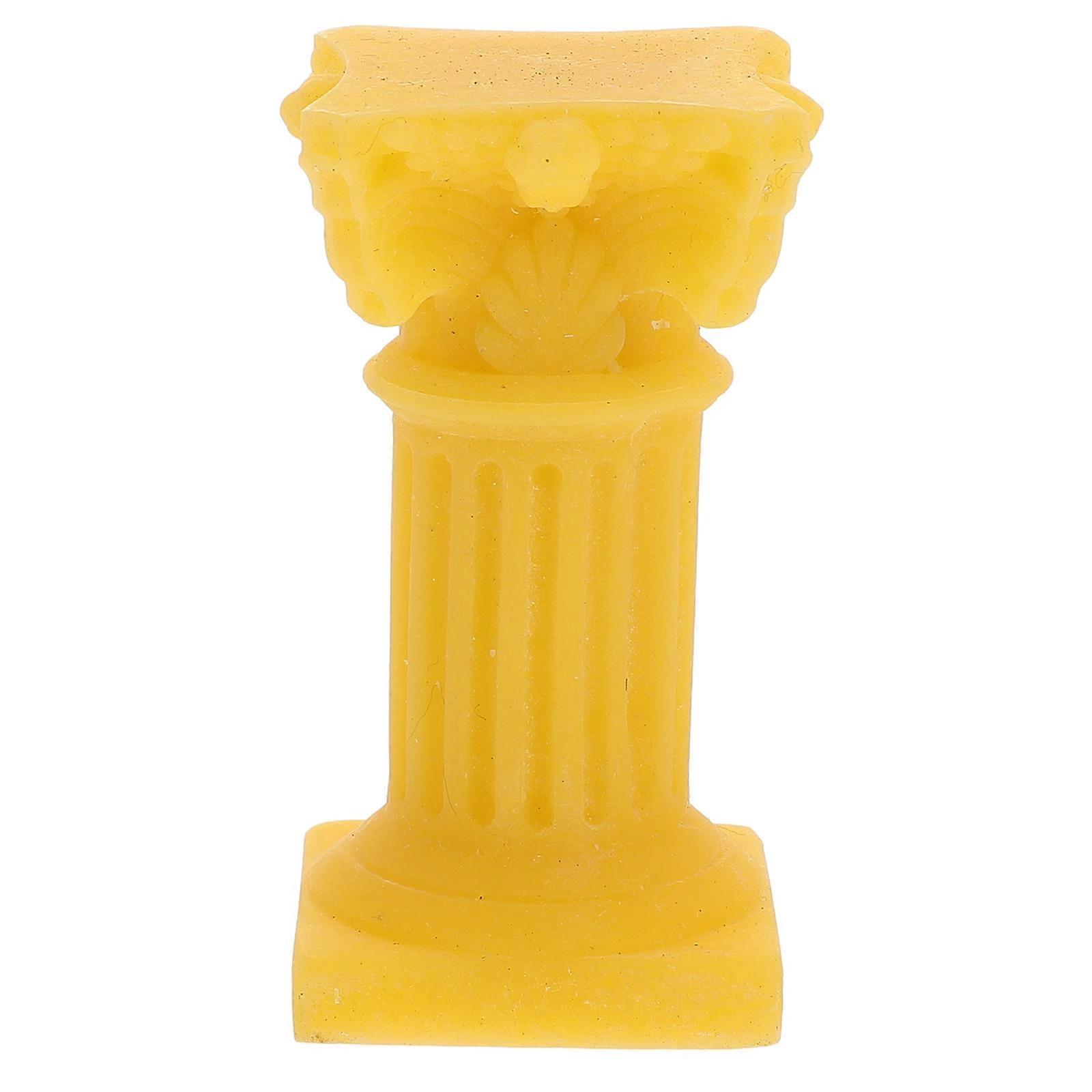 2pcs Roman Pillars Greek Columns Mythology Statues Candlestick for Home Decoration