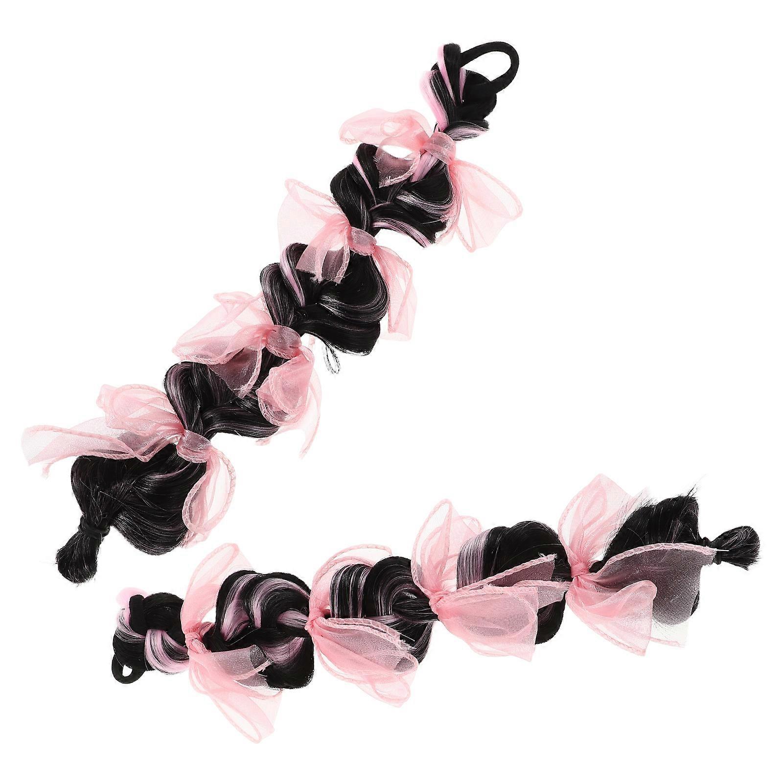 Hairpieces 2Pcs With Bows For Children Lightweight Portable Playtime Experience