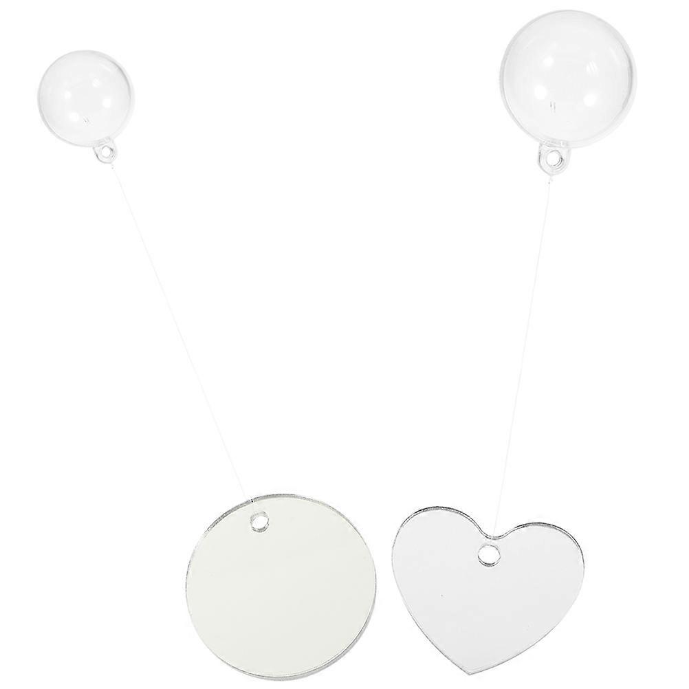 2 Sets Betta Training Mirror Exercise Mirror for Fish Tanks Floating Mirror