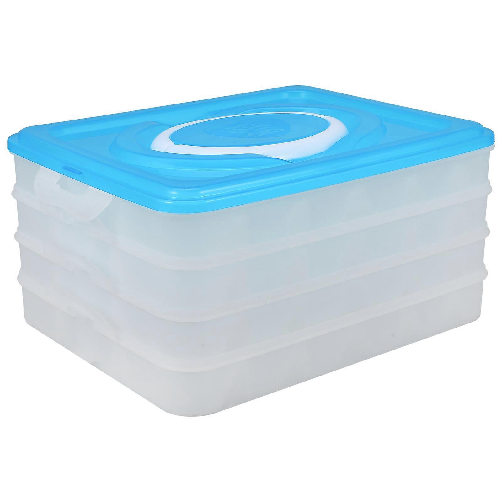 Dumpling Storage Box Refrigerator Fresh-Keeping for Four Layers Portable Case
