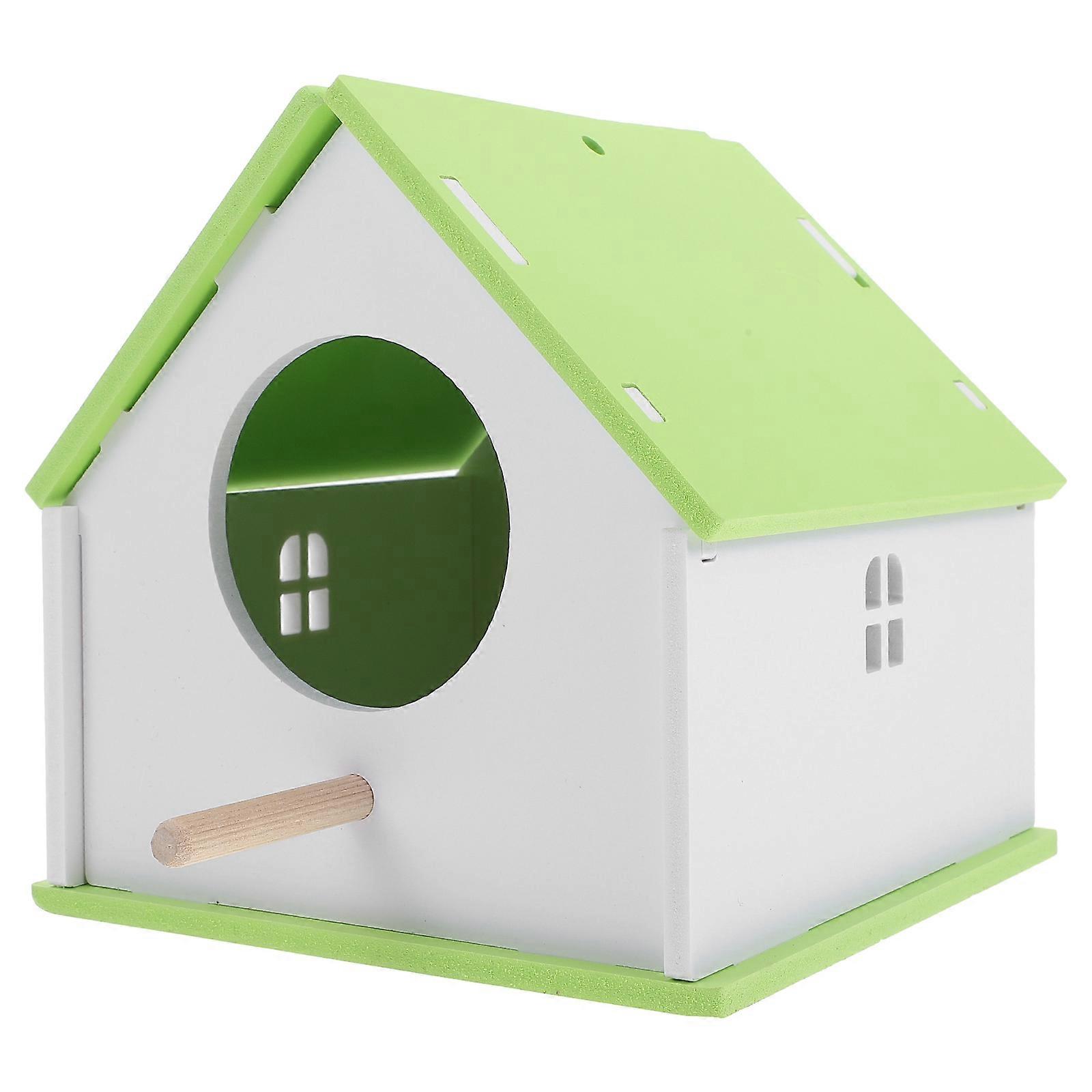 Parrot Bird House 2pcs Feeding Nest Bird Feeder Cage for Pet Birds