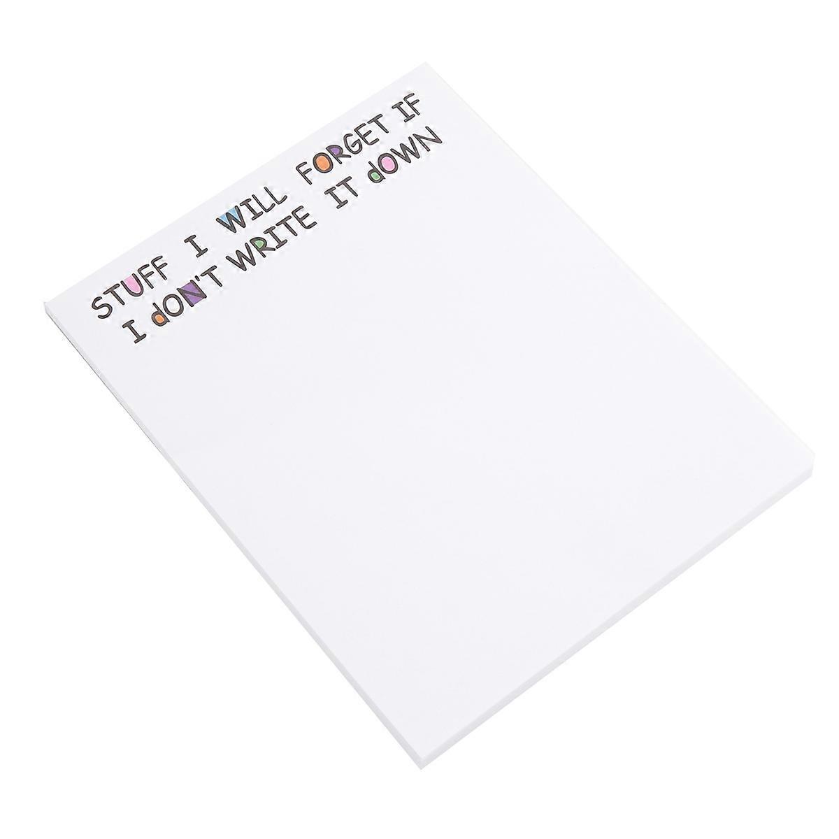 Funny Sticky Note, to Do List Notepad Funny Stationery, A