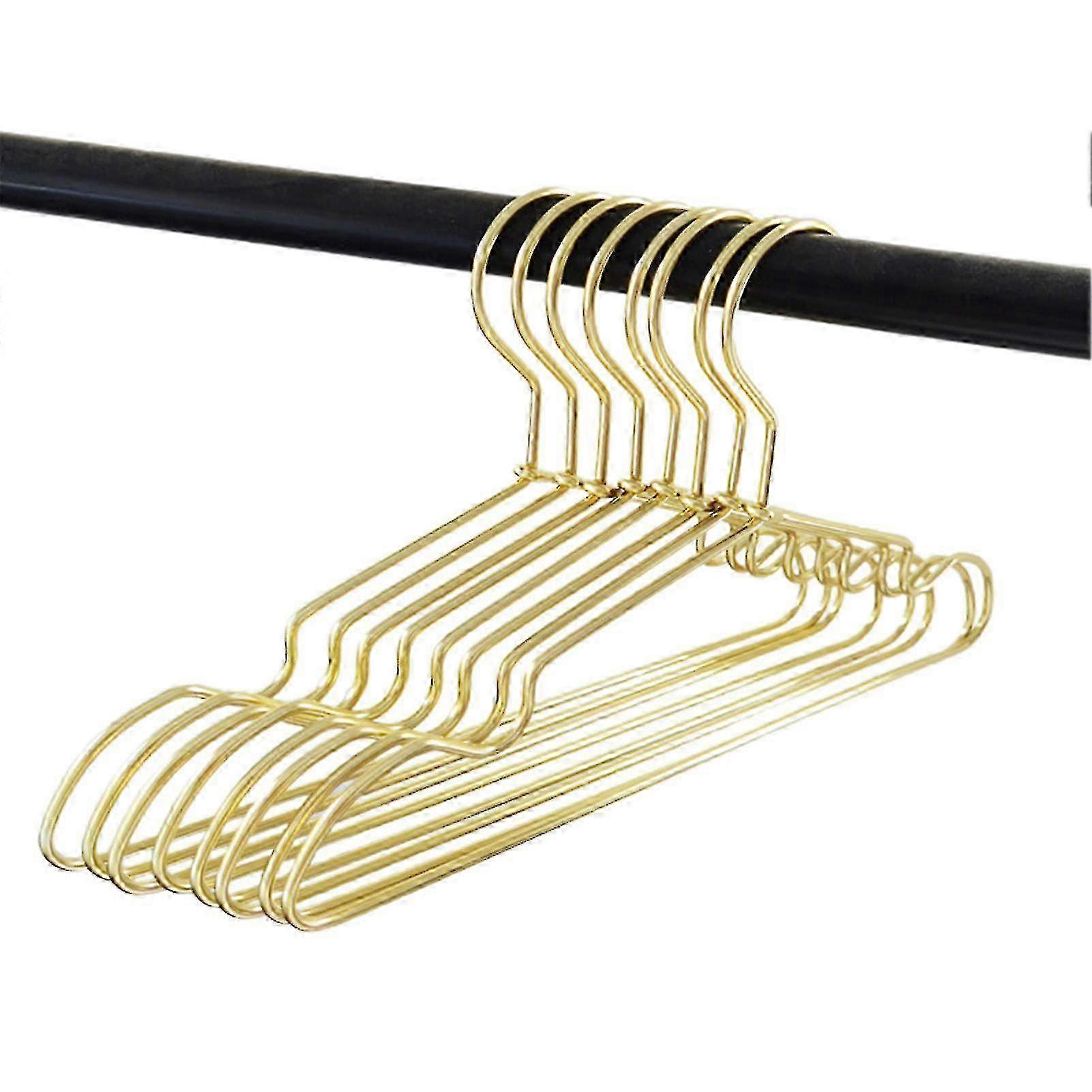10-Pack Non-Slip Metal Hangers for Wardrobe Organization and Storage Solutions