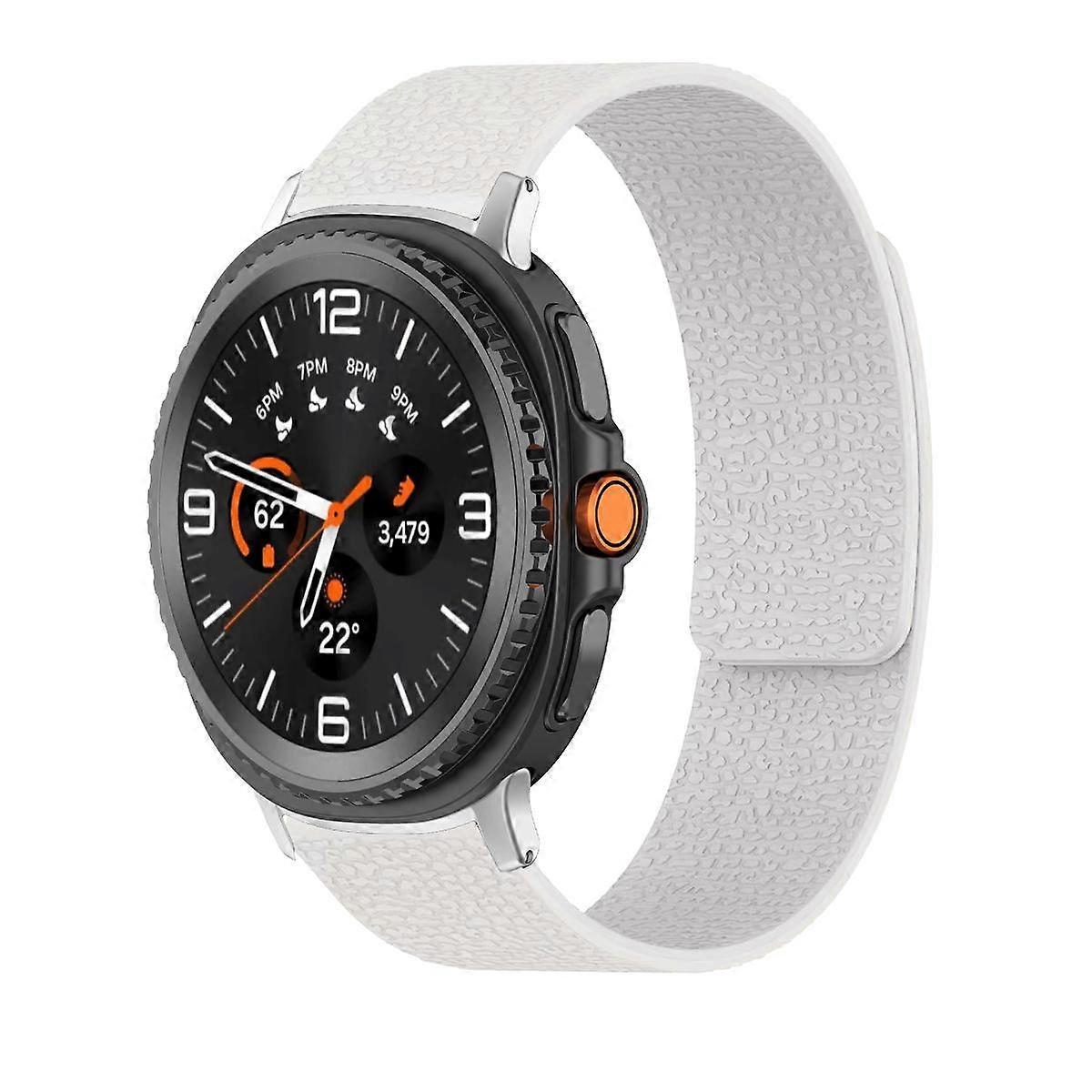 Lychee Texture Soft Magnetic Silicone Watch Band