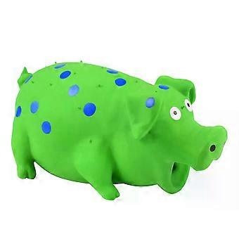 Latex Piggy Hundespielzeug Grunzen Bissresistenter Quietscher Haustier Zahnreinigung Bietet Spielzeug Interaktives Hundezubehör