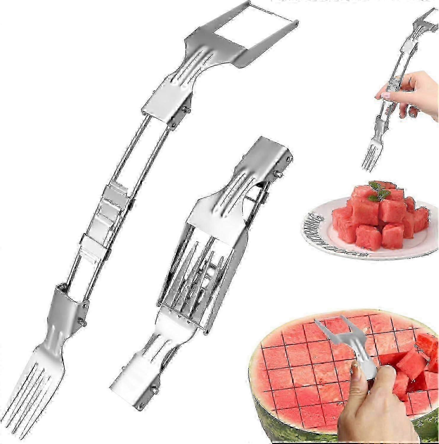 Watermelon Cutter,Fruit Slicer Stainless Steel,Portable Watermelon Cutter,Watermelon Cutter Tool