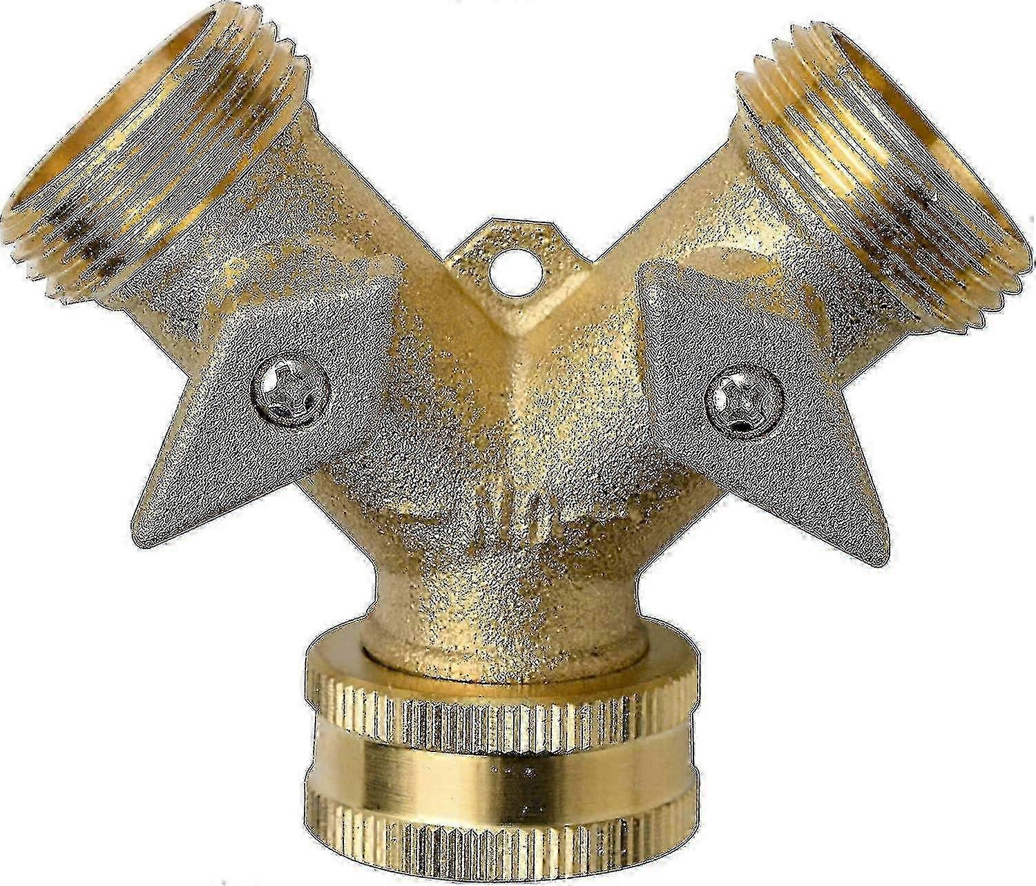 3/4" Brass Hose Connector with 2-Way Tap Valve for Garden Use Suitable for Washing Machines and Dishwashers Edition 0724