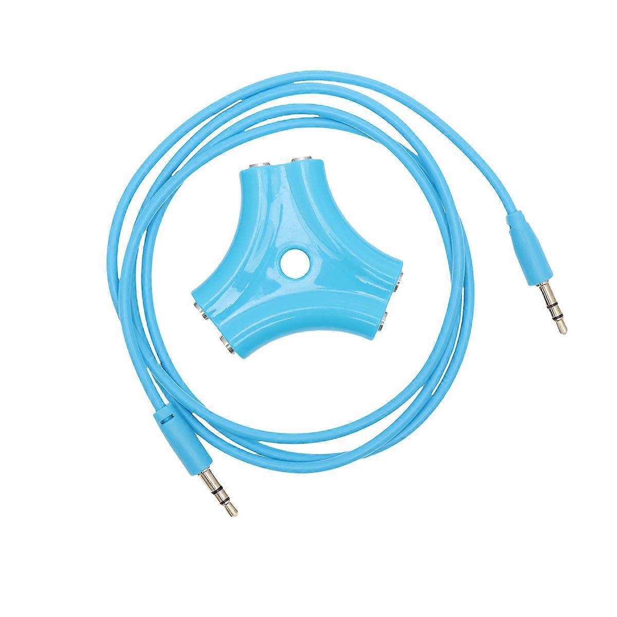 1 To 5 3.5mm Headset Audio Signal Splitter Practical Earphone Splitter With 1 Meter Size Audio Signal Cable
