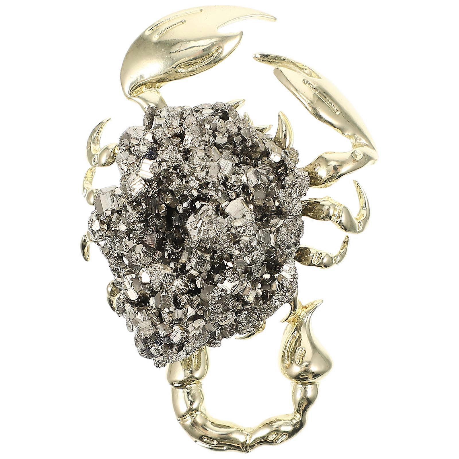 Decorative Scorpion Crystal Cluster Craft Decoration Unique Home And Office Display 6.5x4.5cm 1Pcs