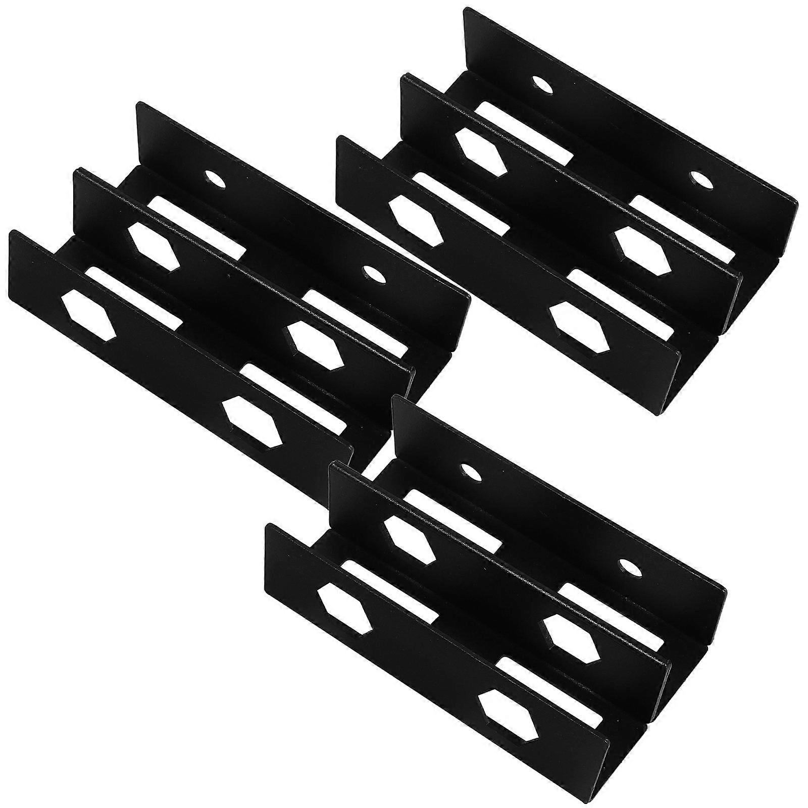 Under Desk Laptop Mount Metal Bracket for Home 1Set Double Layer Storage