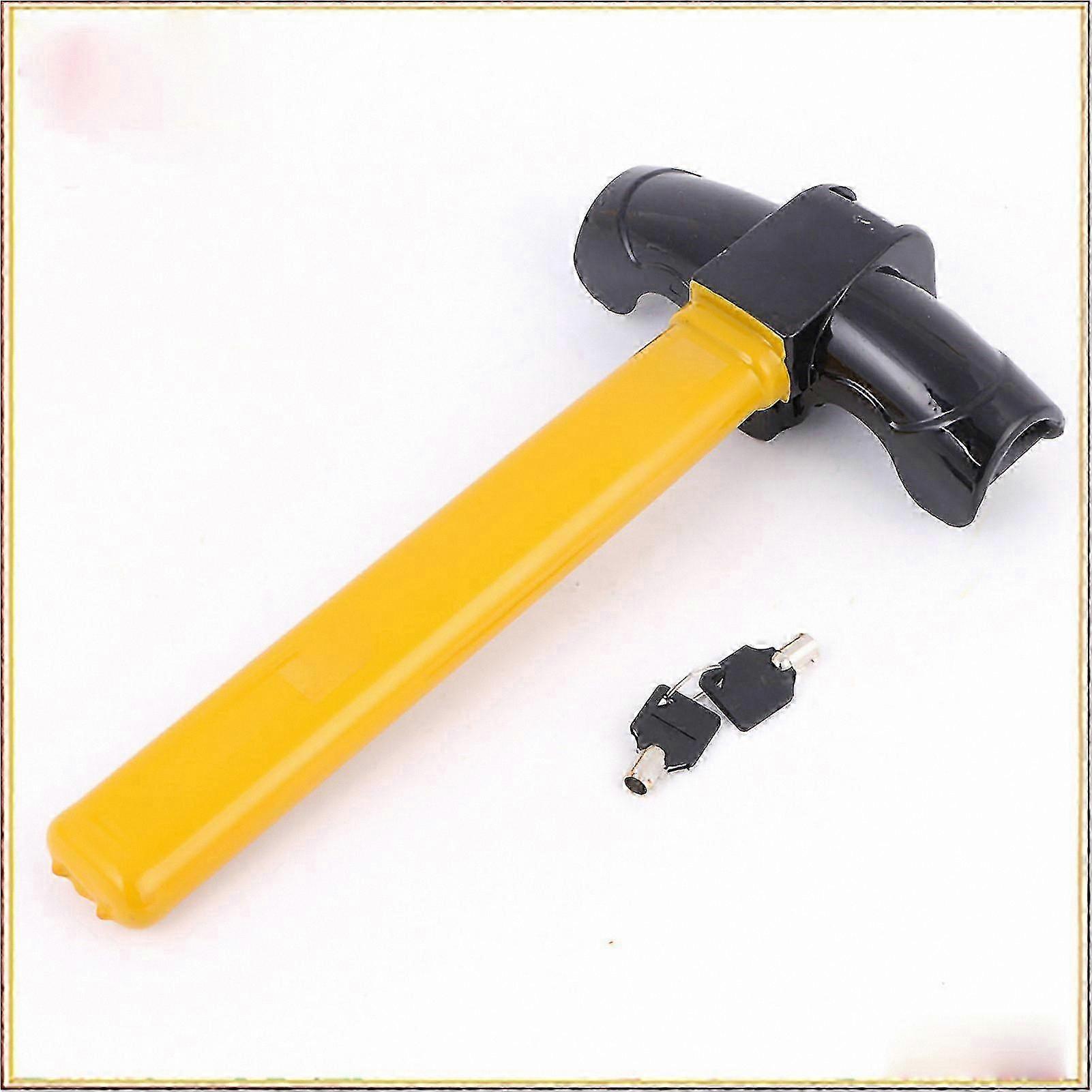 Durable T-Shaped Steering Wheel Lock - Heavy Duty Anti-Theft Security Tool for Vehicles