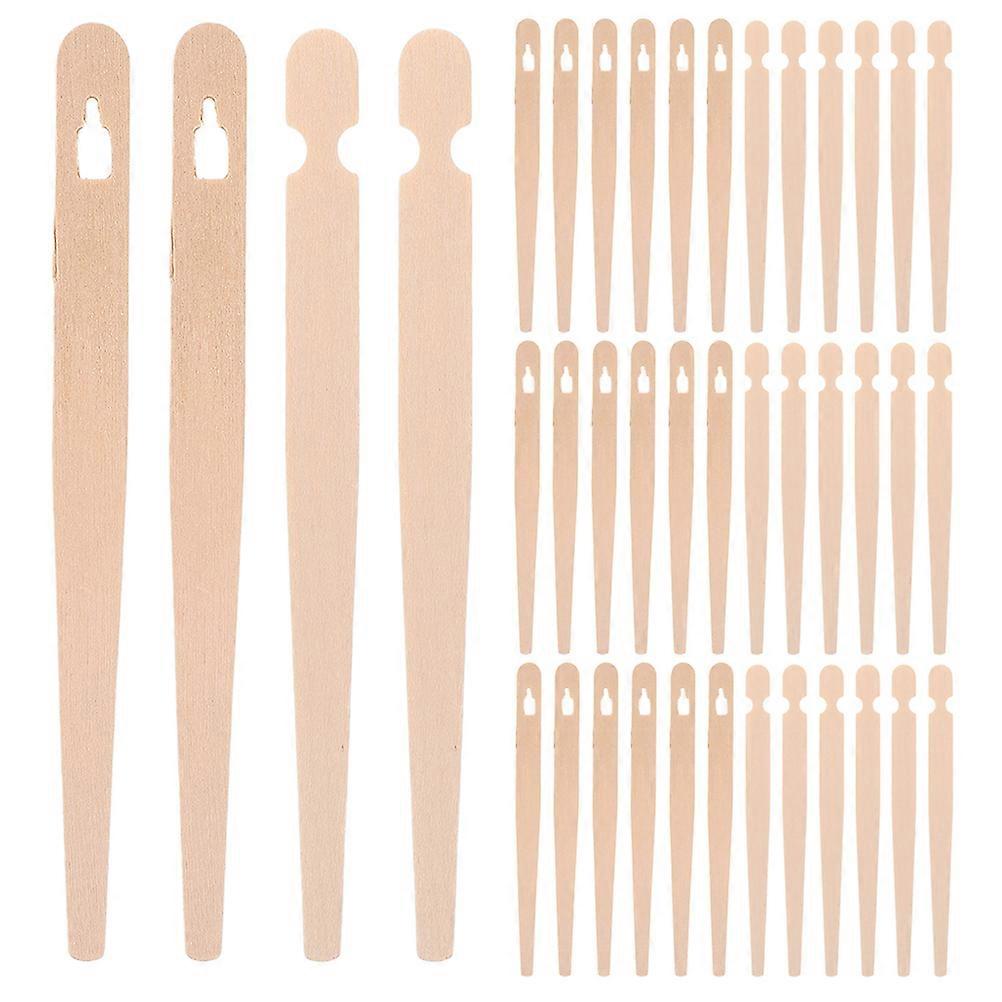 Light Brown Wooden Food Tongs Set For Snack Serving Accessories 100 Sets Ideal For Dining Table And Party Settings