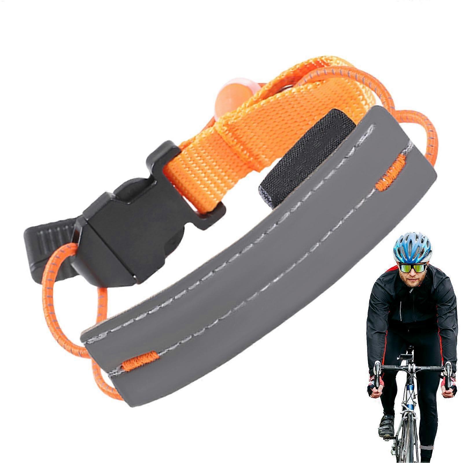 Reflective Ankle Bands | High Visibility Reflective Straps for Men, Women, Runners, Cyclists in Orange, Durable and Adjustable