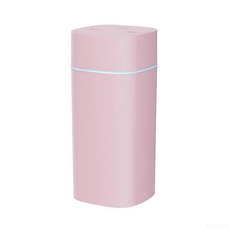 Mini Humidifier With Dual Nozzle Design Compact Portable Pink Travel Companion
