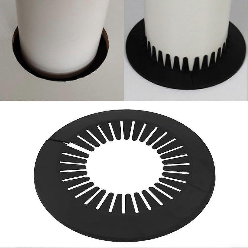 Modern decorative flange pipe covers in a set of 5, solution for wall pipes (190220mm)
