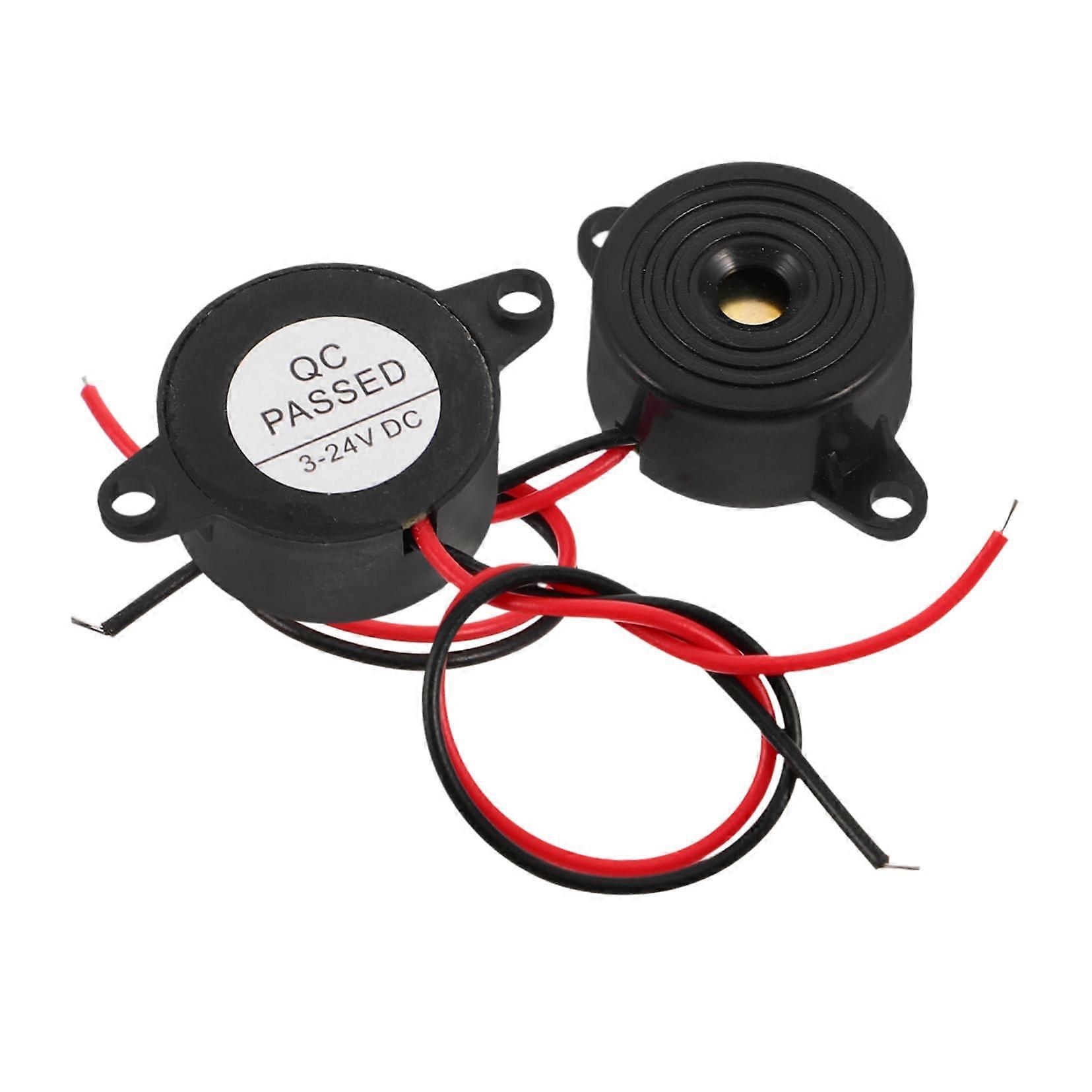 Piezoelectric Alarm - 2 Pack High-Frequency Outdoor Warning System, Easy Installation, Durable, High Output