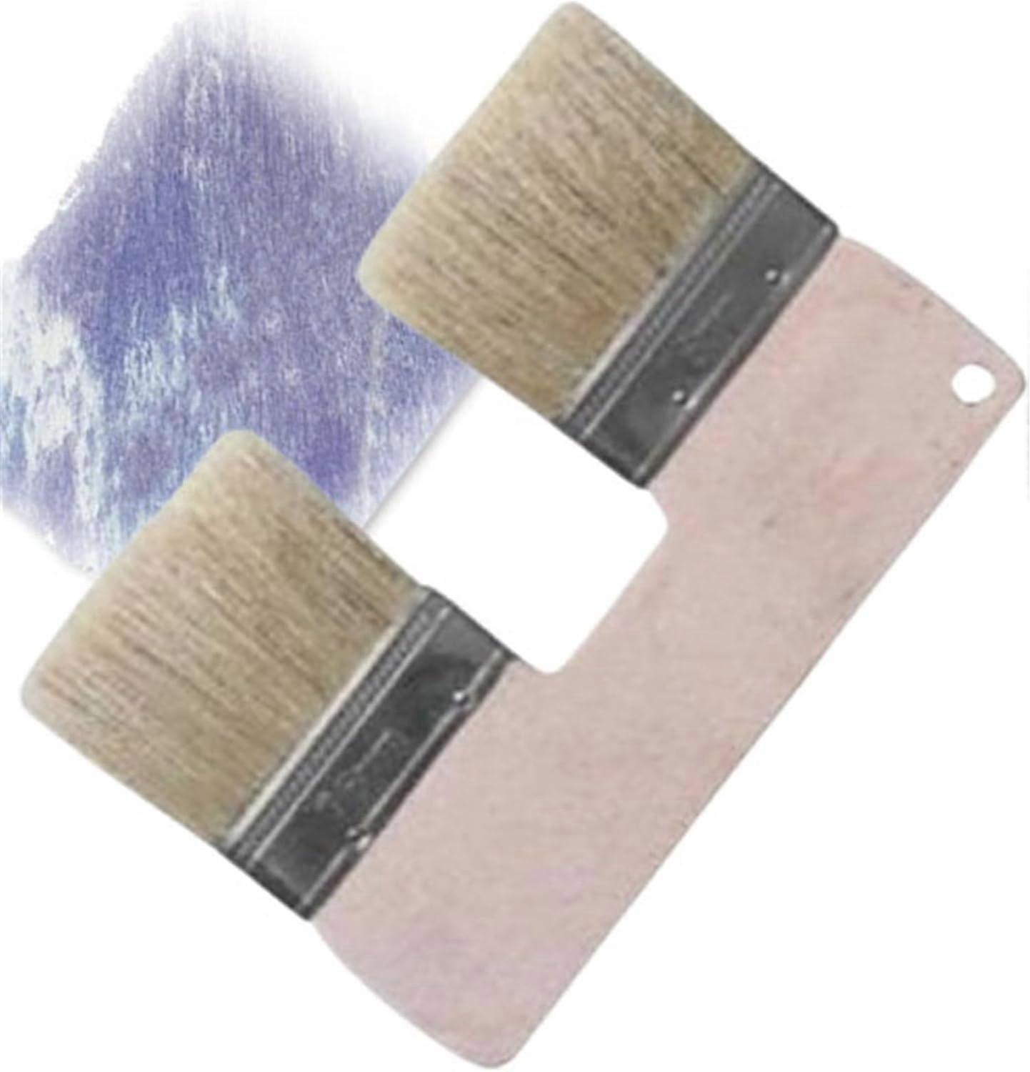 Acrylic Paint Double-Ended Flat Bristle Brush Set for Wall Art and Texture Painting
