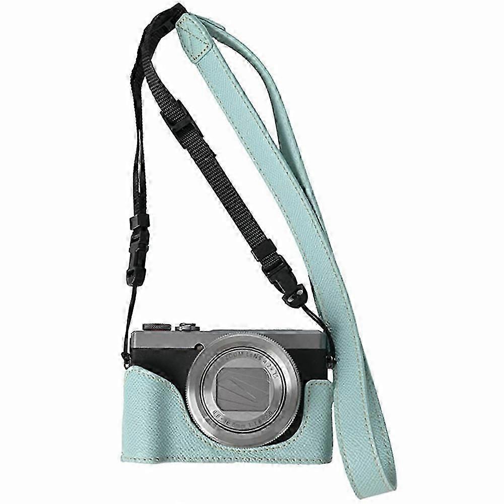 For Canon PowerShot G7 X Mark III/G7 X Mark II Camera Case with Shoulder Strap Leather Cover