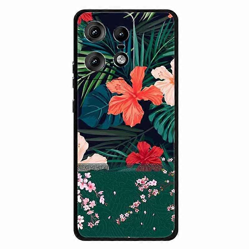 For Motorola Edge 50 Pro 5G Case Pattern Printed Flexible TPU Phone Cover - Flowers