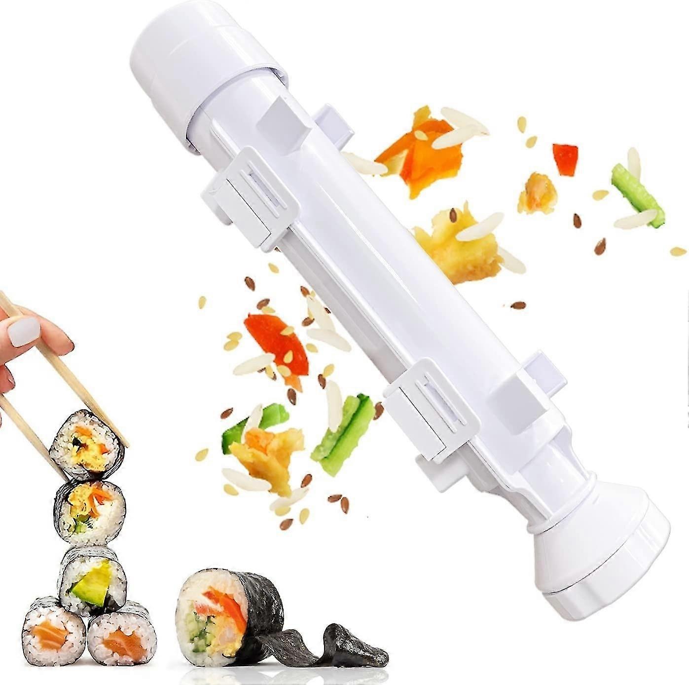 Sushi Roller Quick Sushi Maker Sushi Roller Mold Food Grade Plastic Vegetable Meat Rolling Gadgets Diy Sushi HG