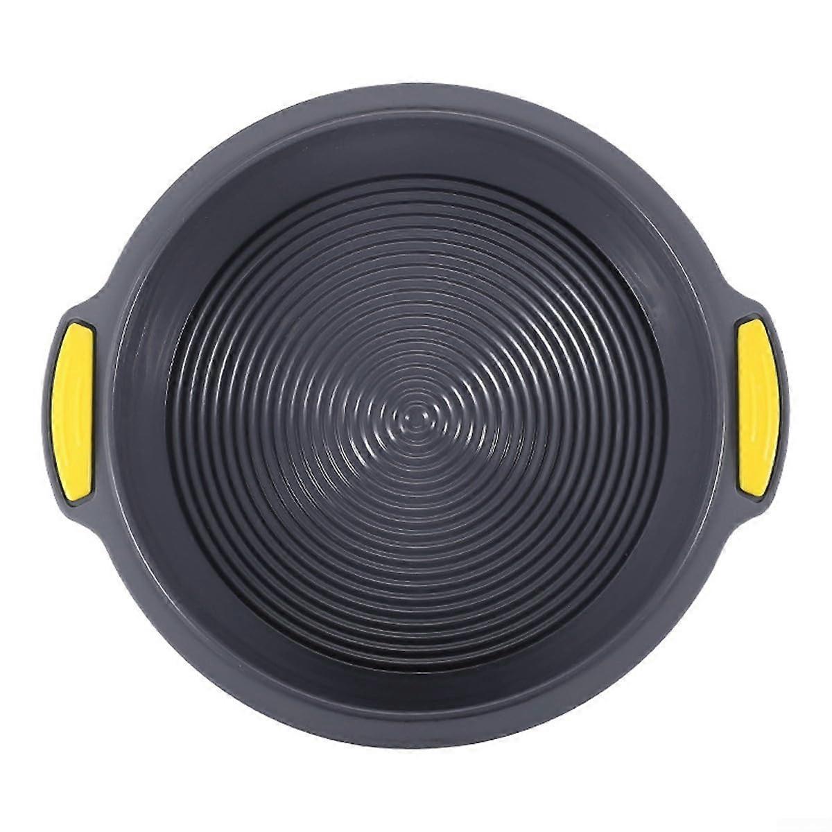 25.4 cm Silicone Baking Molds for Layer Cakes, Cheesecakes, and Desserts in Yellow - Non-Stick, Durable, Versatile