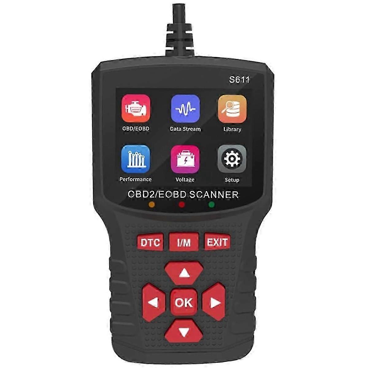S611 Scanner OBD2 amélioré Lecteur de code de voiture Scanner OBD2 automobile