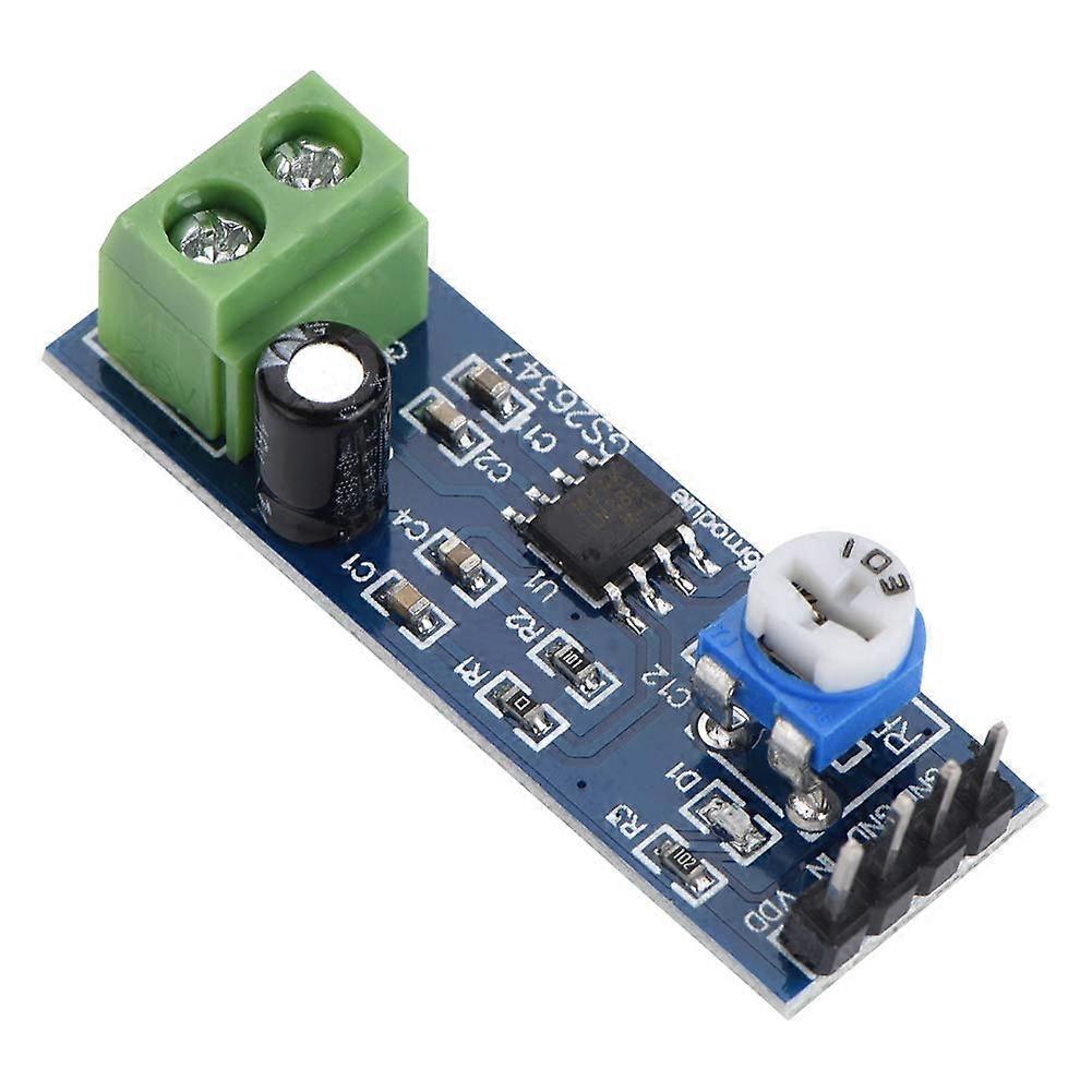 LM386 Power Amplifier Module 200X Gain with Terminal Blocks Compatible with Ek1236 L1P8 Specifications