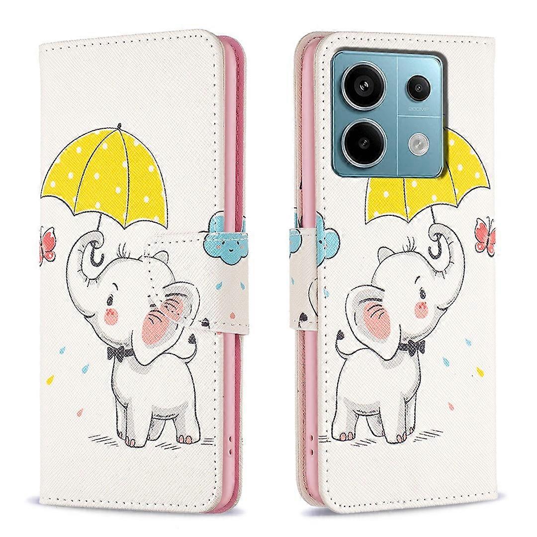 For Xiaomi Redmi Note 13 Pro 5G/Poco X6 5G Case Leather Cover with Wallet Pattern Printing