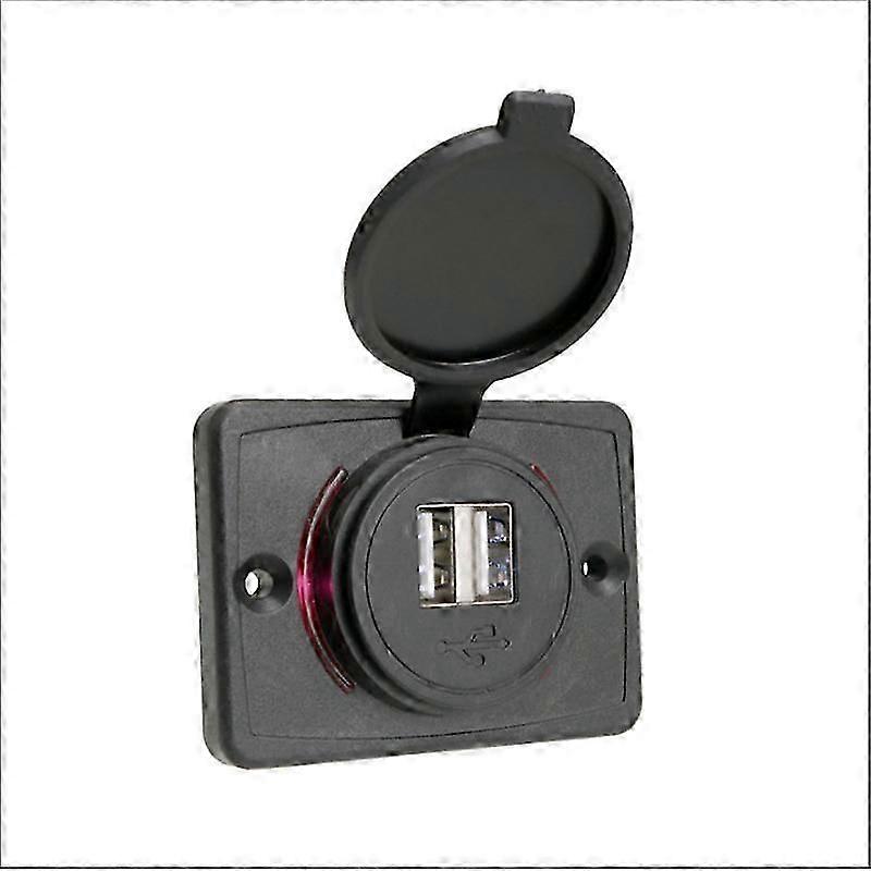 USB Socket 12 V,USB Socket 12 V,USB Socket Assembly,3.1 A Car Dual USB Plug Socket 12 V for Motorcycle,Caravan,Truck