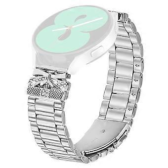 Foramsung Galaxy Gearport/Gear2 Classic Replacementtrap Butterfly Rhinestones Decorilver