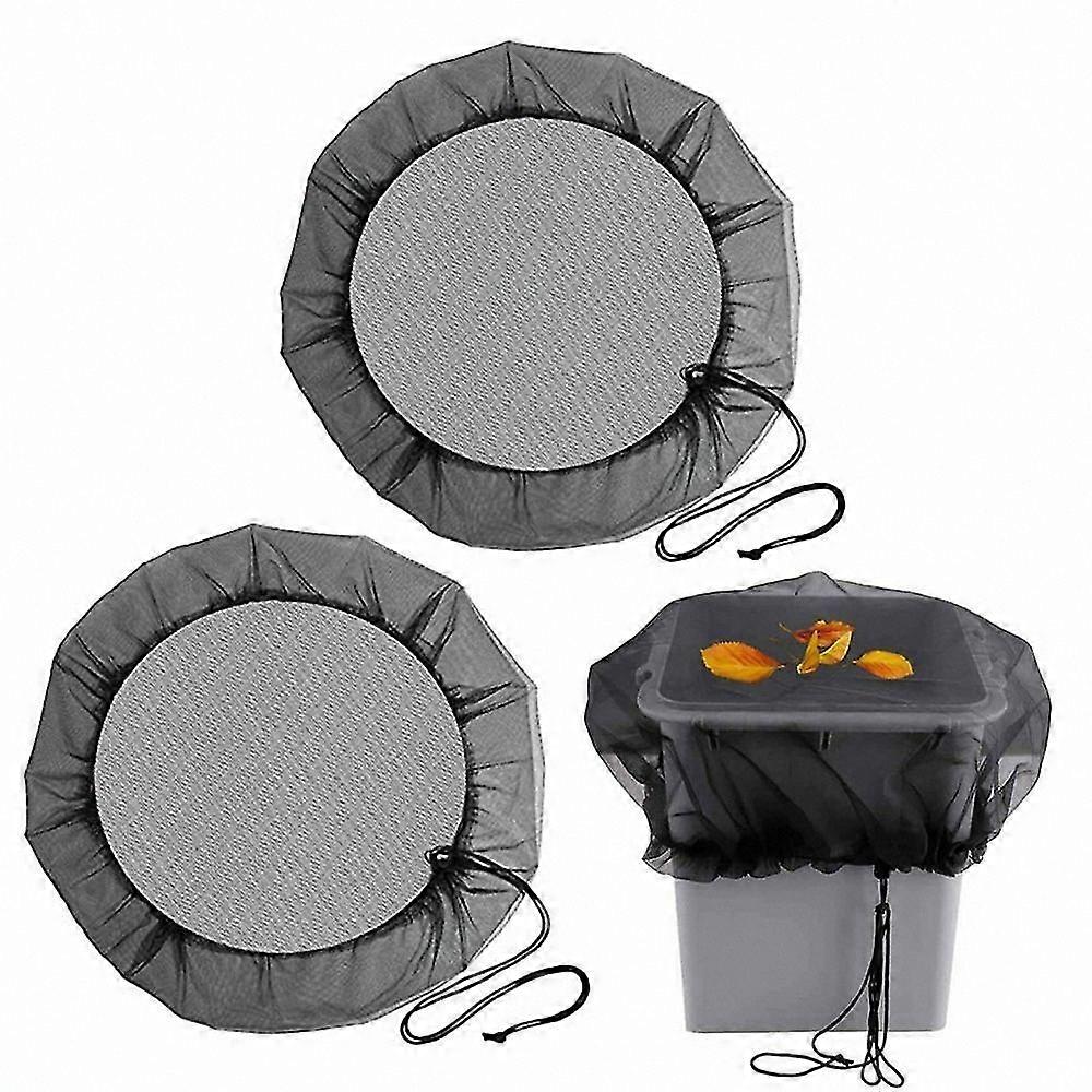 2-Pack Mesh Screen for Rainwater Collection, Fits 95cm Barrels and Buckets, Durable Cover Protector