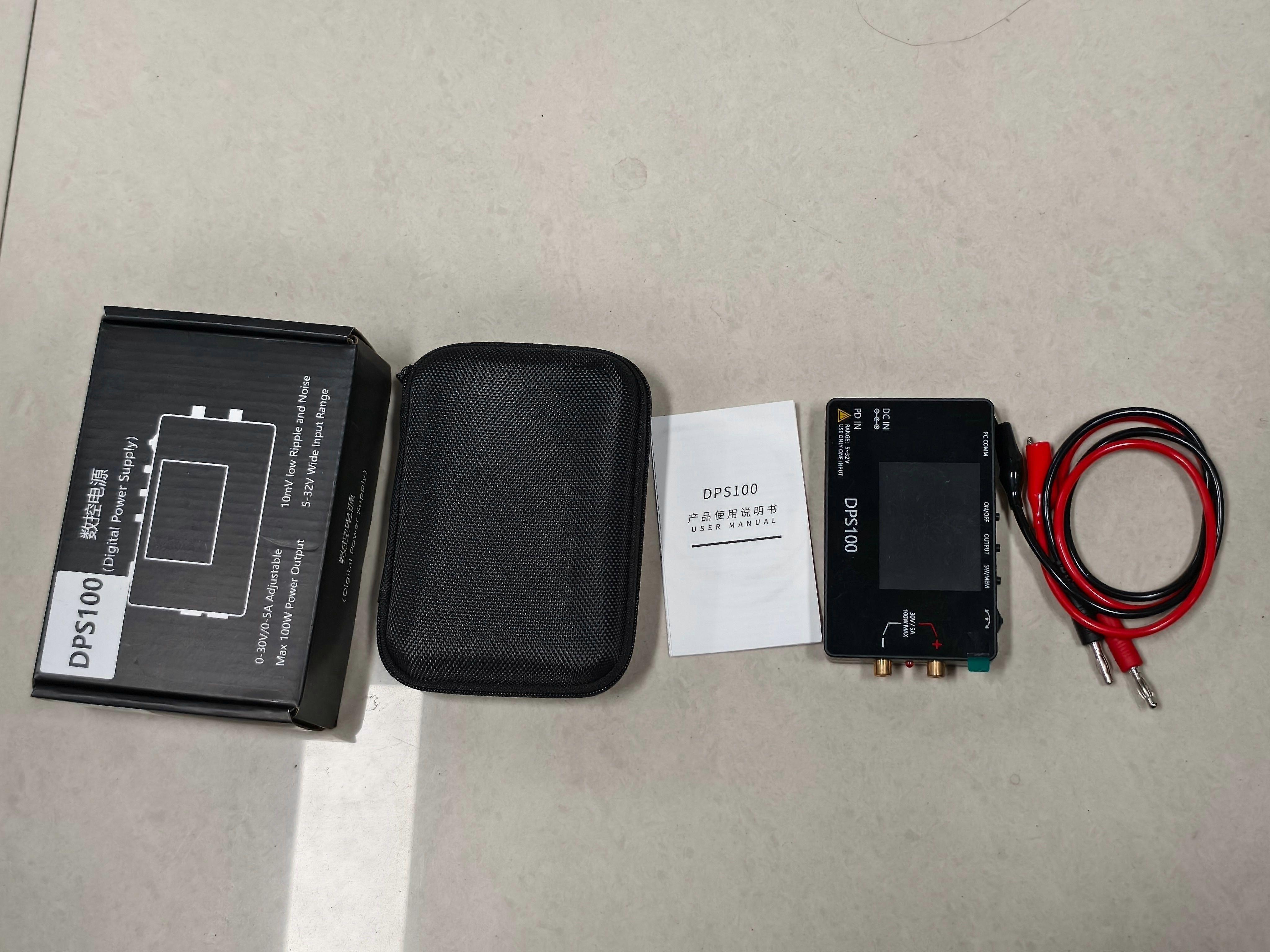 100W 30V 5A Power Supply Portable Digital Adjustable Power Supply Multiple Protection Low Temperature Wave High Efficiency with 2.4inch Color Screen