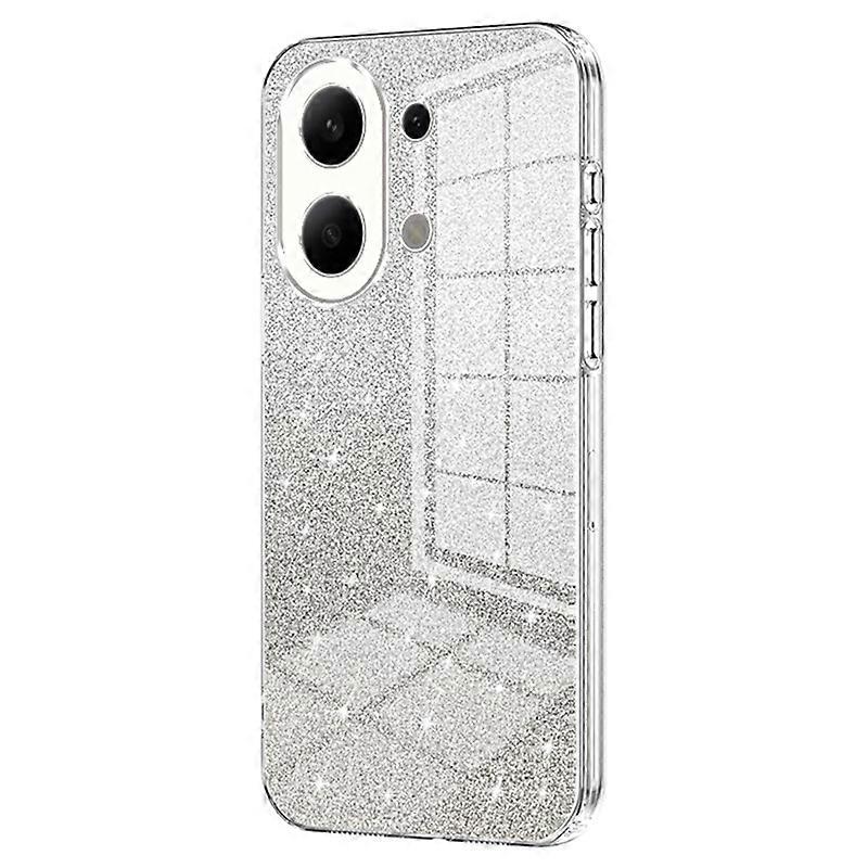 For Xiaomi Redmi Note 13 4G Cell Phone Cases Electroplated Drop Resistant Gradient Glitter TPU Shell