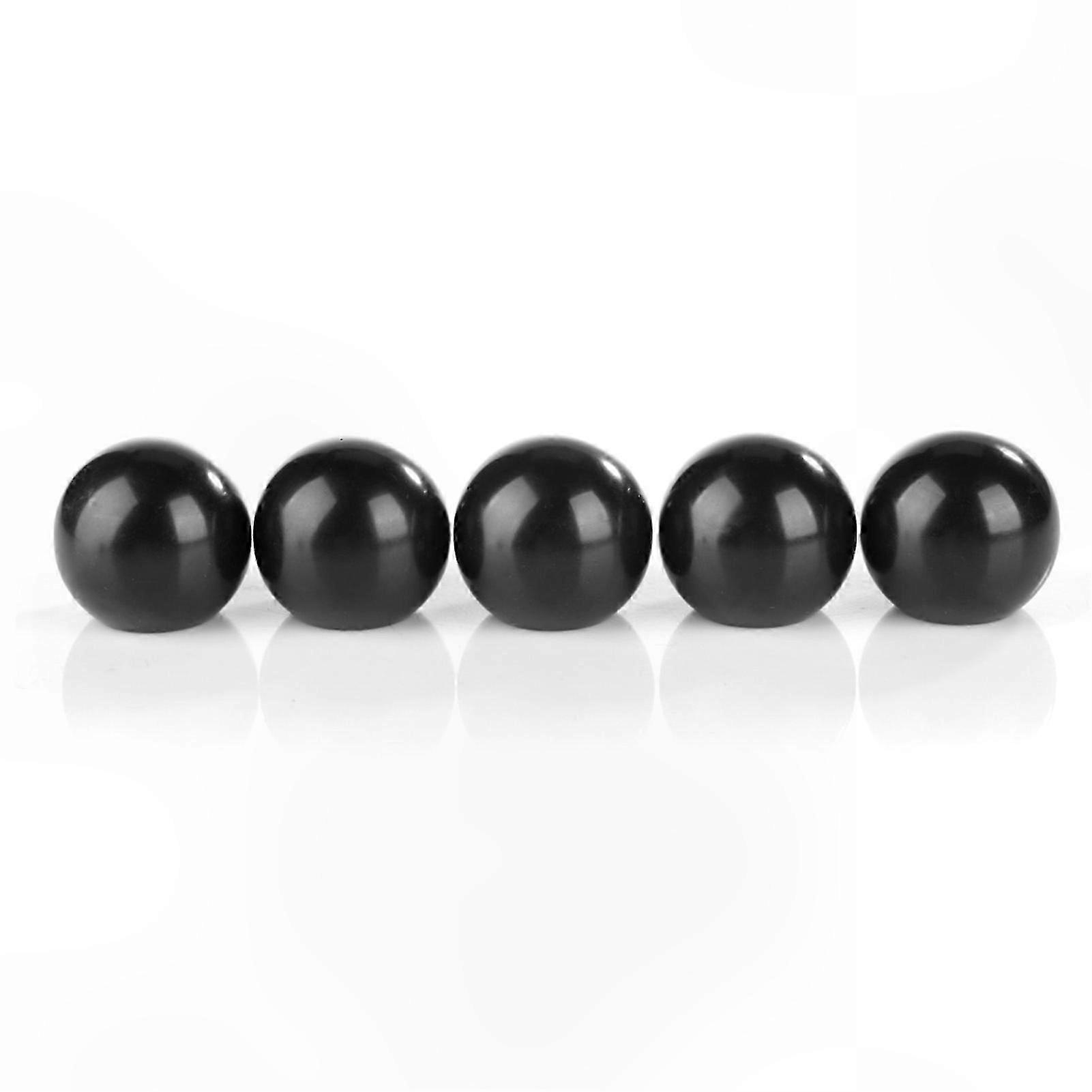 5-Pack Black Round Machine Tool Replacement Knobs M8x32 Lever Handles