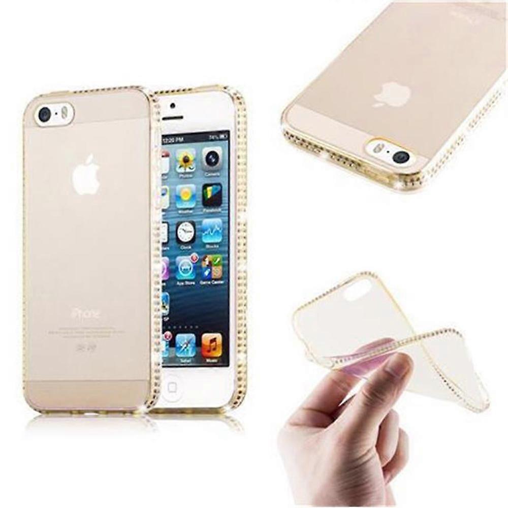 Capa Protetora TPU Capa iPhone 5 / 5S / SE 2016 - com Strass