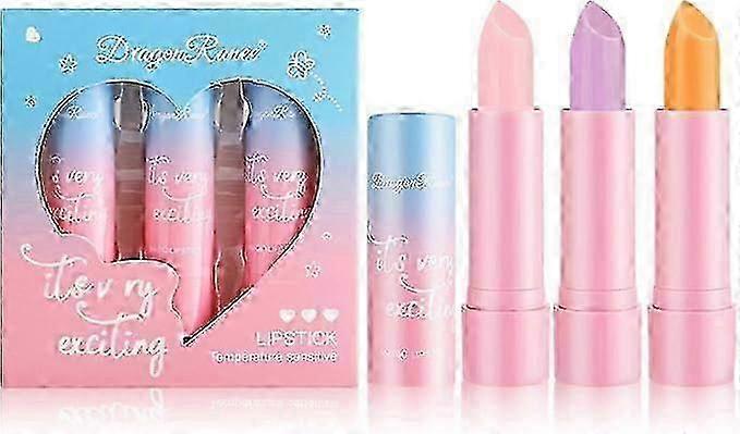 3PCS Lip Balm Set - Lip Balm Multipack - Color Change Moisturizing ...